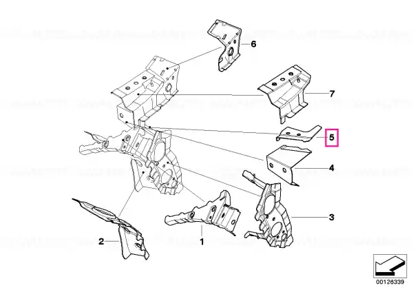 Popular Conector cadru lateral sus stanga - BMW