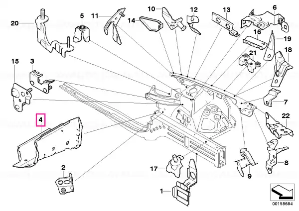 Nu rata Conectare suport motor/Cadru lateral stang - BMW
