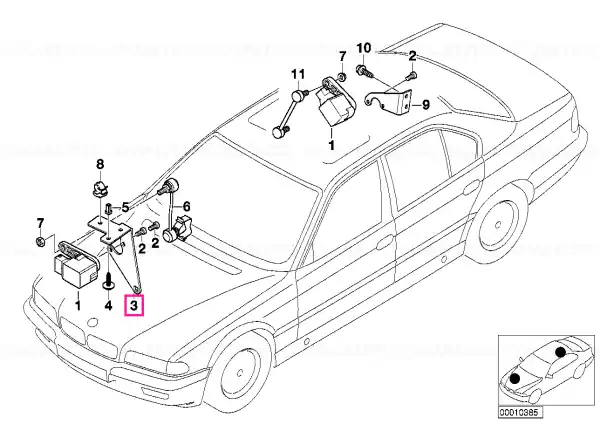 Ultima șansă Suport senzor control direc. far - BMW