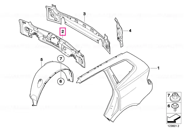 Preț mic Ornament interior spate - BMW