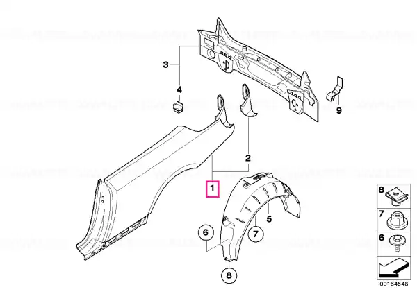 Panou lateral spate drept - BMW Reducere