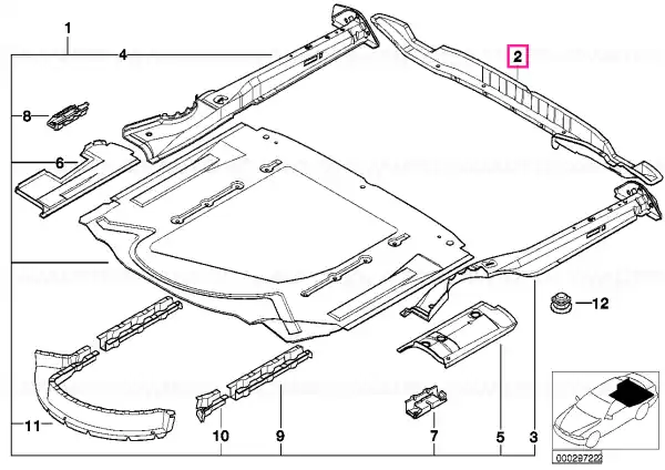 Element transversal podea spate - BMW Plată sigură