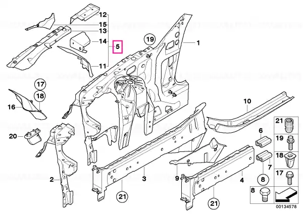 Strut carcasă roată față dreapta BASIS - BMW Cumpără acum