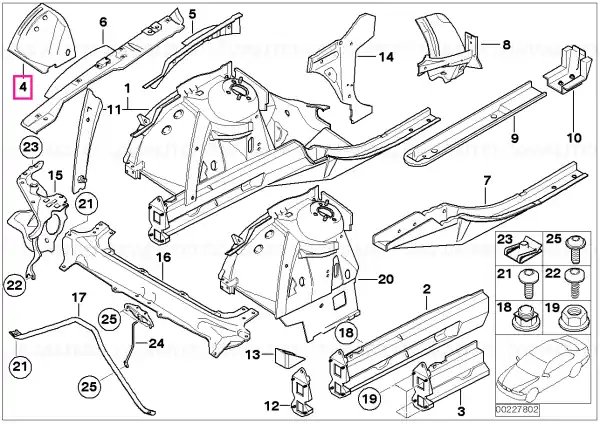 Reducere specială Secțiune nișă roată față dreapta BASIS - BMW