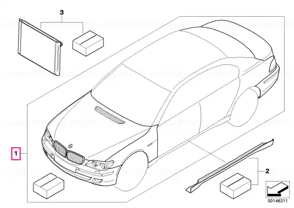 Reducere de preț Kit retrofit redesign PDC LHD - BMW