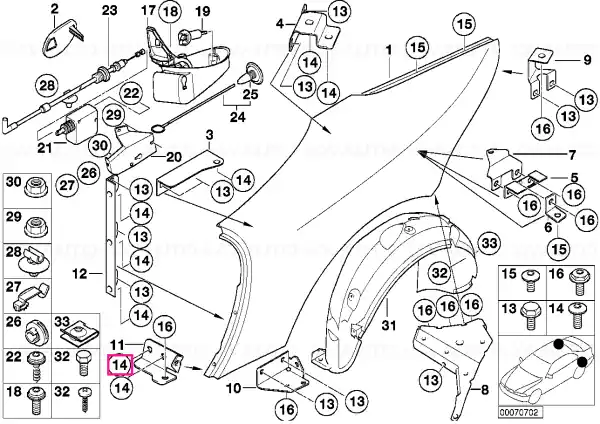 Cumpără acum Surub Torx cu roseta ISA M6X18 - BMW