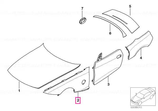 Panou lateral anterior stâng - BMW Ultima șansă