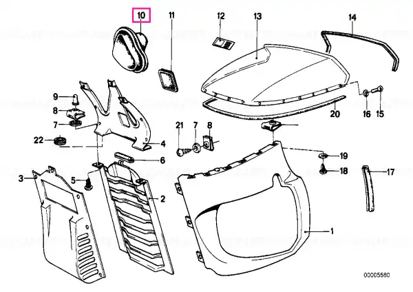 Ieftin Cupă dreapta - BMW Motorrad