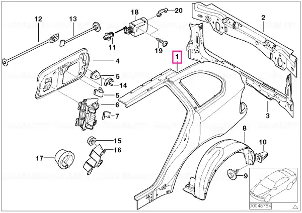 Discount Panou lateral spate drept - BMW