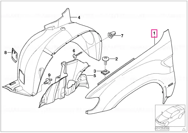 Noutate Panou lateral față stâng - BMW