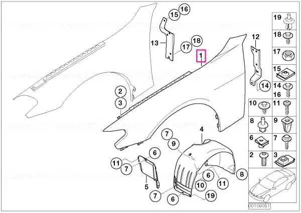 Panou lateral front stânga - BMW Livrare gratuită