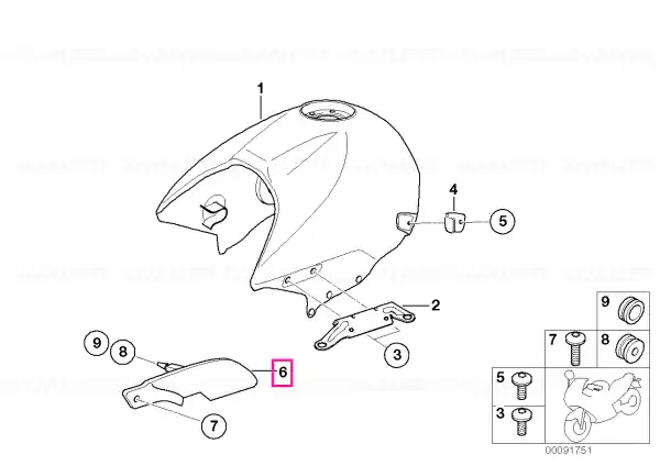 Capac dreapta - BMW Motorrad Super ofertă