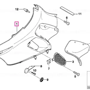 Bestseller Panou ornamental grunduit stanga - BMW Motorrad