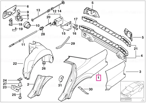 Panou lateral spate stang - BMW Cumpără acum