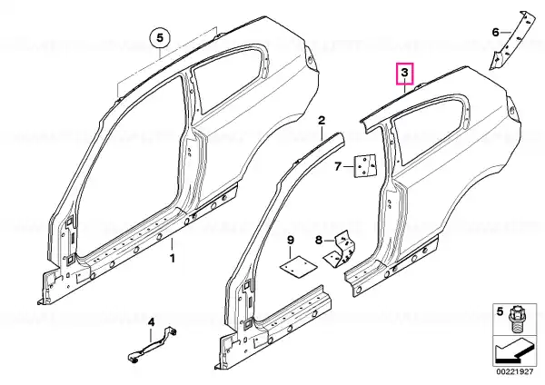 Panou lateral spate dreapta - BMW Super ofertă