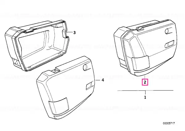 Cutie integrata dreapta, 35L - BMW Motorrad Noutate