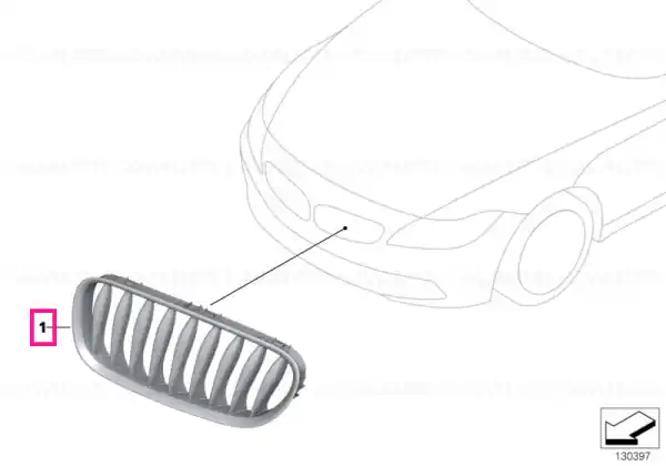 Comandă acum Grila stanga, GRAPHIT - BMW
