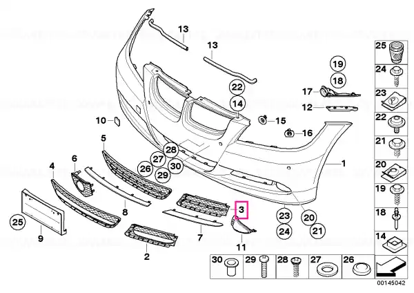Ultima șansă Grătar închis stânga - BMW