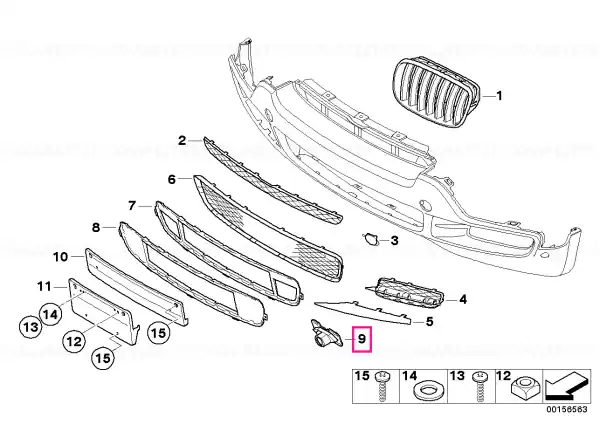Ieftin Suport senzor PDC interior drept - BMW