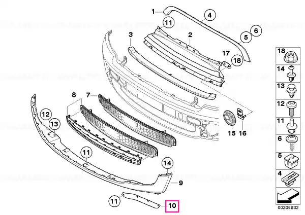 Clapă deflector drept - BMW - Mini Ultima șansă
