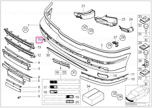 Clapa cârlig remorcare vopsit CODE-UNI/MET CODE - UNI/MET. - BMW Bestseller