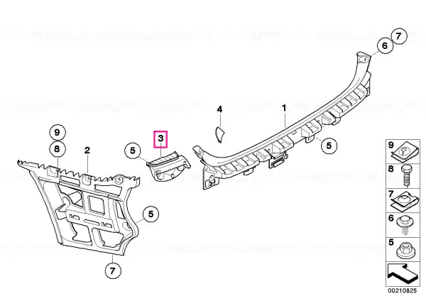 Ghid proiector spate dreapta - BMW Transport gratuit