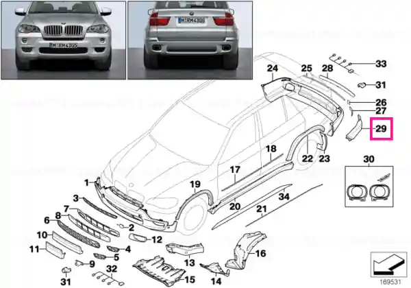 Parte laterală stânga grunduită - BMW Cumpără acum