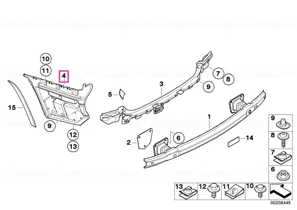 Ghid bara lateral stânga - BMW Retur gratuit