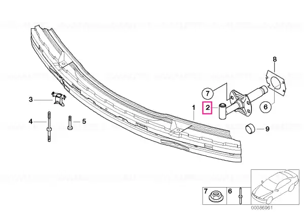 Amortizor față stânga, 4 KM/H - BMW Expediere rapidă
