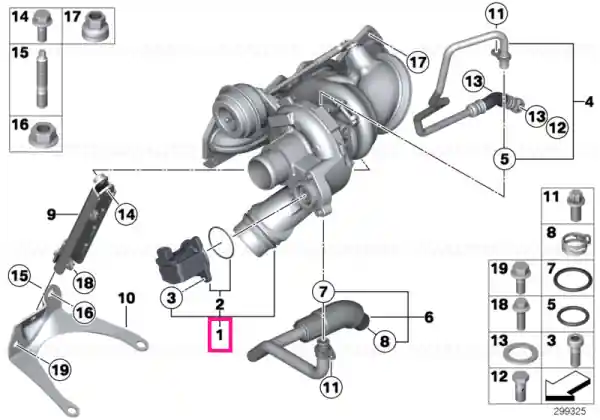 Exhaust turbocharger w.exhaust manifold Plată securizată