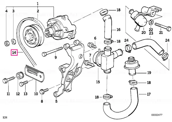 Chilipir Fan belt 12,5X970 SRC - BMW