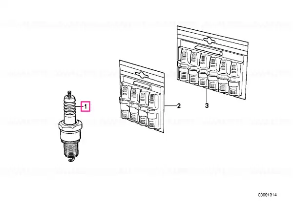 Spark plug BERU 14/7 DU Noutate