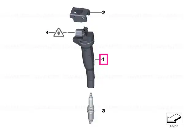 Nu rata Ignition coil BOSCH