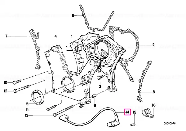Noutate Crankshaft speed sensor - BMW