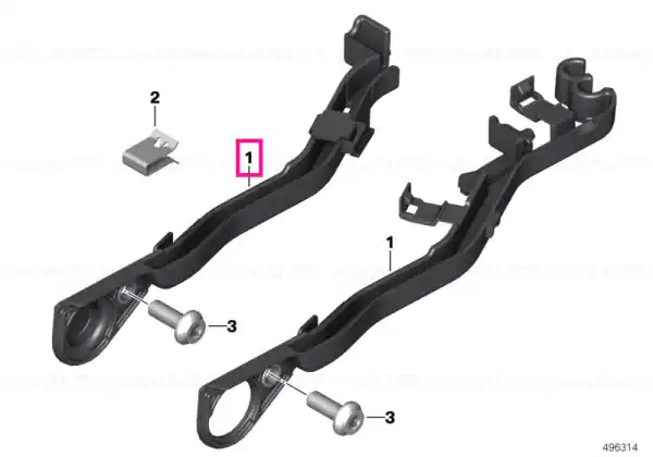 Cable duct, transmission - BMW Motorrad Nu rata