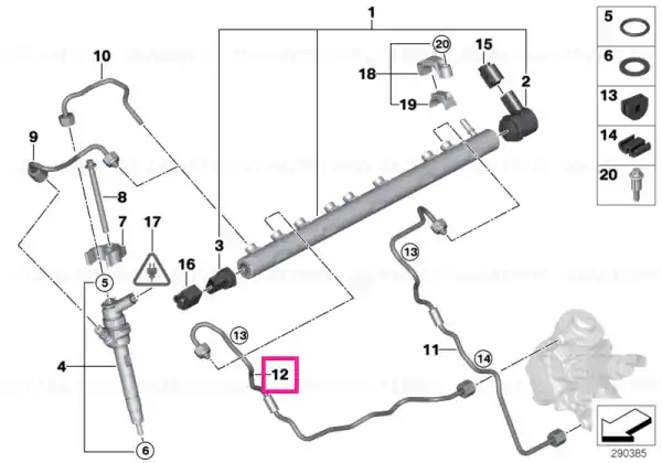 Pressure hose assy - BMW Vezi acum