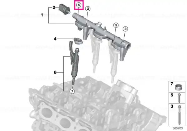 Star-socket screw BM5X30-10.9 - BMW Livrare rapidă