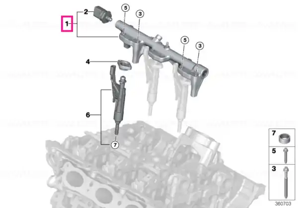 Disponibil imediat High-pressure rail