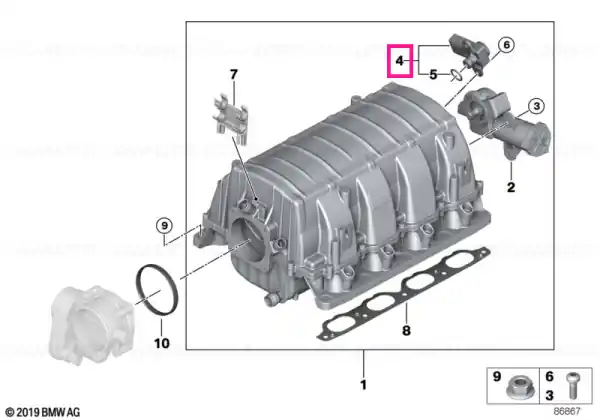 Mai ieftin Differential pressure sensor - BMW