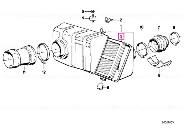 Livrare expres Air filter element - BMW