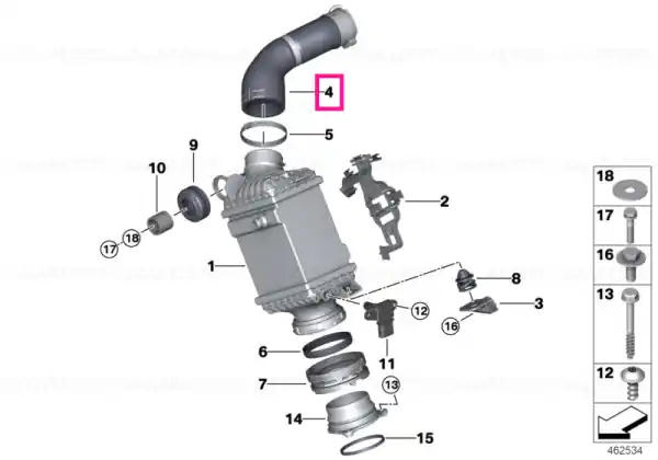 Transport gratuit Charge air line 5-8