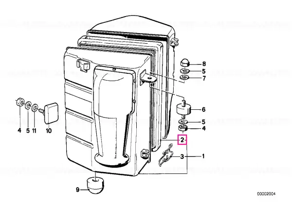 Doar azi Air filter element - BMW