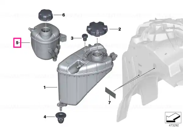 Expansion tank Retur gratuit