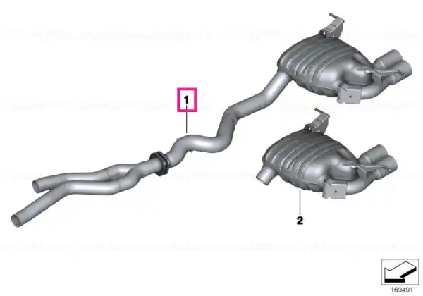 Livrare rapidă Silencer system BMW PERFORMANCE