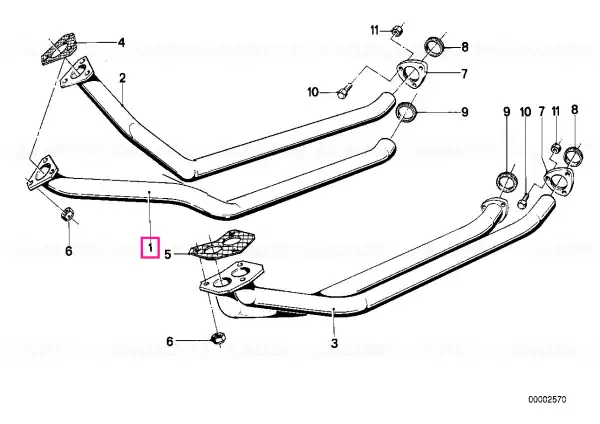 Ofertă Exhaust pipe ZYL.1-3 - BMW
