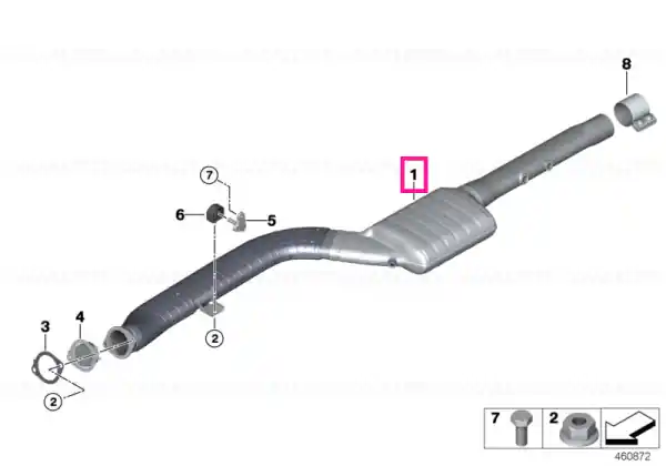 Exchange SCR catalytic converter EU6 Retur ușor