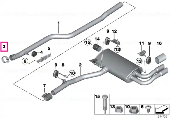 Muffler clamp D=75MM - BMW Bestseller