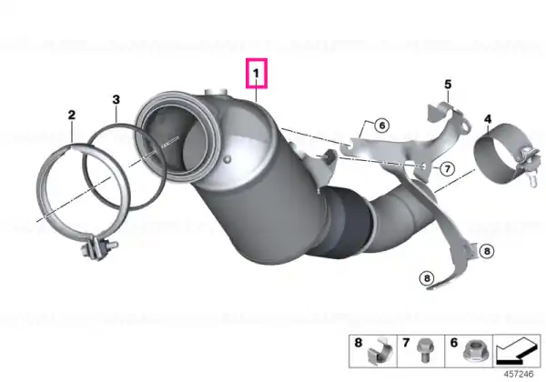 Exch catalytic converter close to engine Ofertă