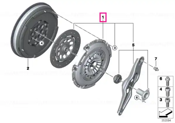 Set piese ambreiaj D=228MM - BMW Preț promoțional