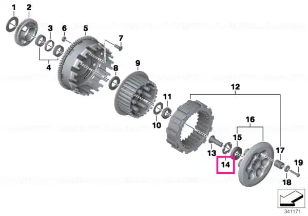 Stop disk 18,2/27/1,2 - BMW Motorrad Ofertă